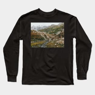 Greina High Plain in Grisons (Switzerland) on Cloudy Summer Day Long Sleeve T-Shirt